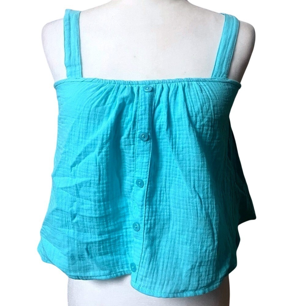 Colsie Pajama Loungewear Sleeveless Camisole Top Womens XS Blue Sleepwear NWT